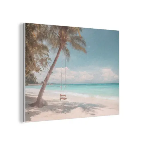 Palmboom - Schommel - Strand - Lucht PET vilt klein -3d