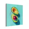 Avocado - Groen - Pit - Schaduw aluminium wit klein -3d