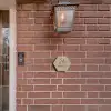 Beige met stippen - Klassiek Naambord Hexagon klein -sfeer7-hexagon-XS