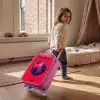 Voetbalvibes - Verf - Blauw - Rood Kinderkoffer - Roze klein -sfeer1