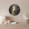 Schaap - Wol - Kok Fotolijst rond zonder passe partout klein -sfeer3