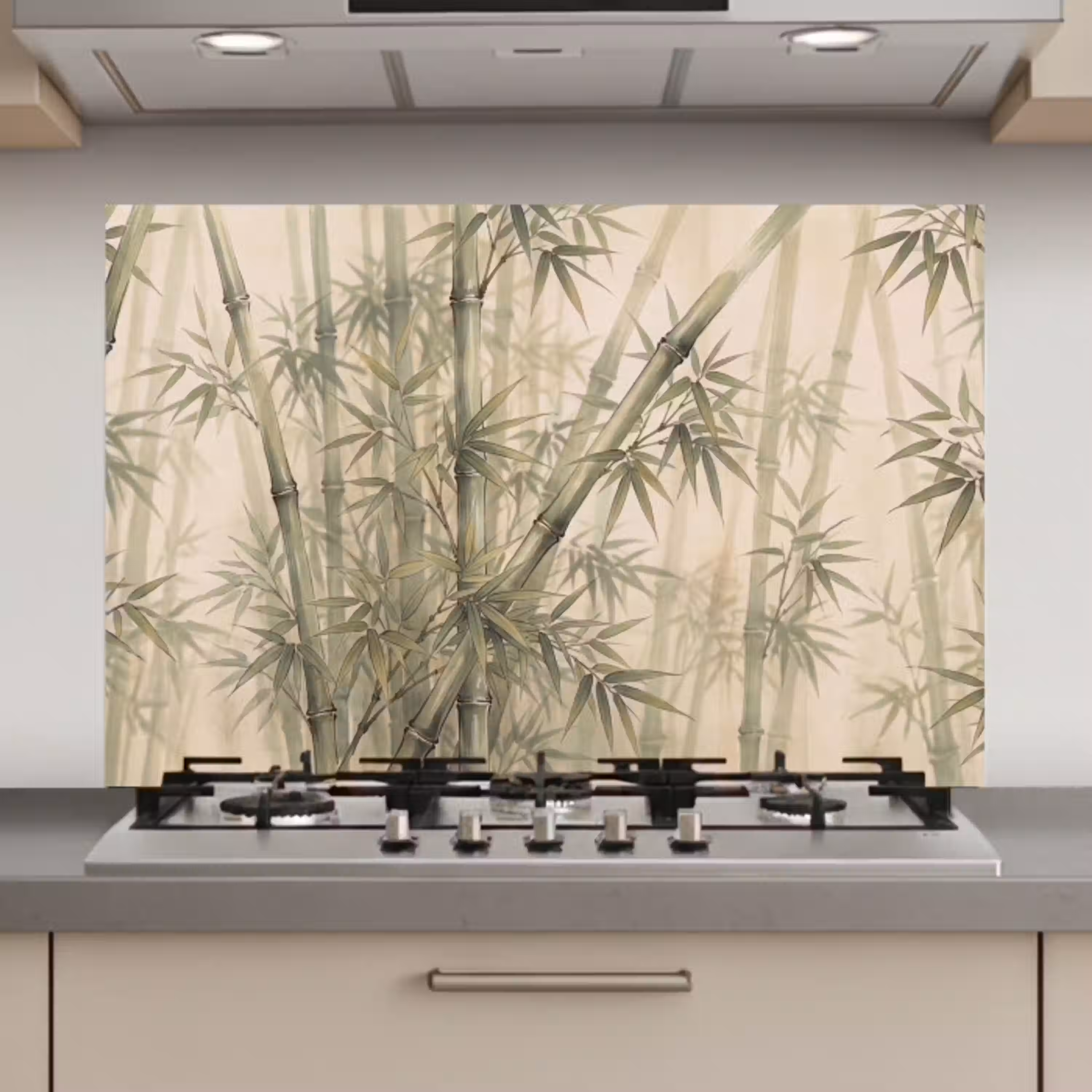 Bamboe - Bladeren - Aziatisch - Groen - Natuur keuken achterwand spatscherm klein -3d_website