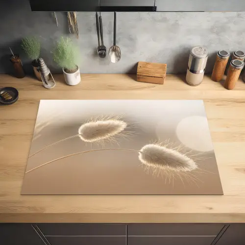 Hazestaartgras - Graanharen - Zonlicht Inductie beschermer vinyl 3mm klein -sfeer5