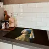 Meisje met de parel - Schilderij - Oude meesters - Vermeer Inductie beschermer vinyl 3mm klein -sfeer3
