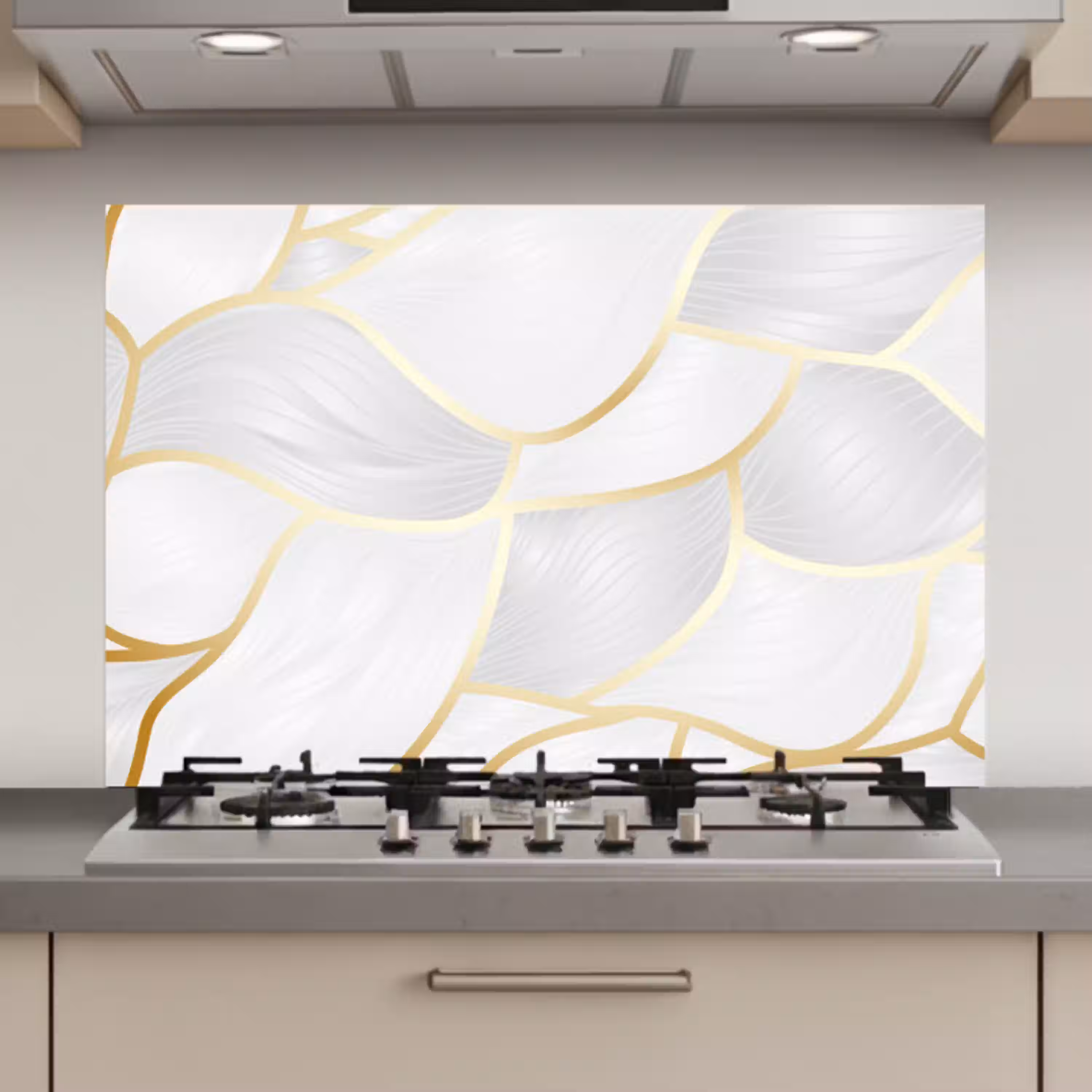 Abstract patroon met gouden lijnen keuken achterwand spatscherm klein -3d_website