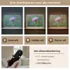 Aster - Paars - Bloem - Blaadjes Light Box met batterij (Wandlamp) middel -USP_lichtkleurNL