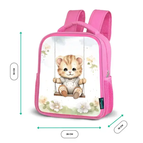 Beer - Baby - Dier - Kinderen Kinderrugzak - Roze middel -productfoto_formaten