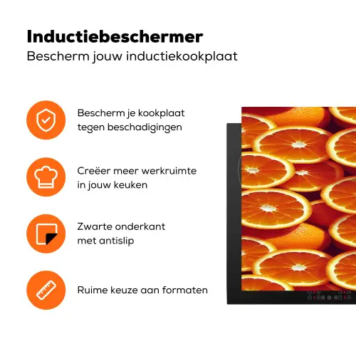 Sinaasappels - Oranje - Gesneden Inductie beschermer vinyl 3mm klein 276 -zzzzzzz-td-ups