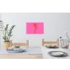 Palmbomen - Modern - Roze Muursticker klein -eettafel