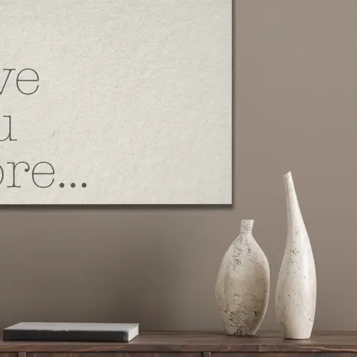 Minimalistisch - Love - Beige PET vilt klein -sfeer6_closeup