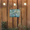 Amandelbloesem boom - Blauw - Abstract tuinposter los doek klein -sfeer1