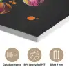 Orchidee - Graffiti - Kleurrijk - Bloemen - Abstract PET vilt klein -closeup_NL