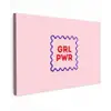 Grl pwr - Roze - Kader canvas 2cm klein -z3d