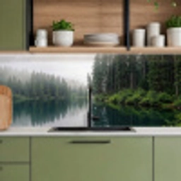 Bergen - Meer - Bos keuken achterwand 2 middel -sfeer3