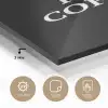 Quotes - Letters - Koffie - Zwart plexiglas 5mm klein -sfeer2
