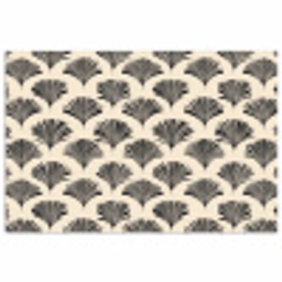 Waaiers - Botanisch - Zwart - Beige poster papier klein 62 -3d