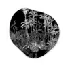 Bladeren -  Inductie beschermer - Bomen - Inductie mat - Jungle Wandcirkel Organisch Aluminium middel -3d