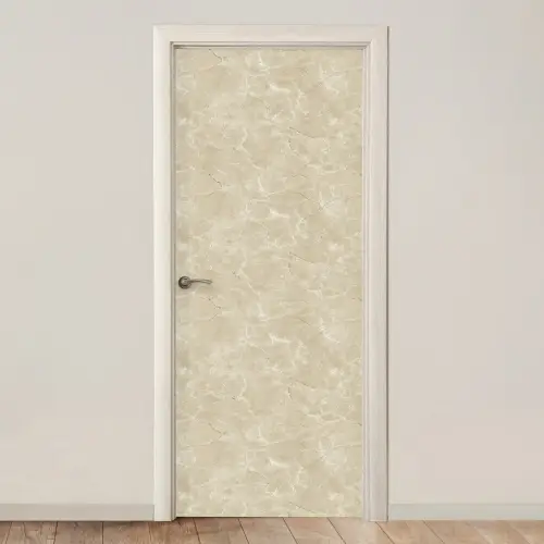 Lichtbeige - Marmer - Diffusie adering deurposter klein 289 -3d_beige