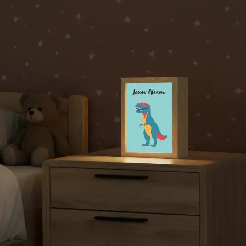 T-Rex - Zonnebril - Blauw - Glimlach Light Box met kabel (Kinderlampje) klein -sfeer1_kind