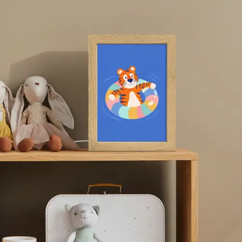 Tijger - Zwemband - Water Light Box met kabel klein -sfeer2_kind
