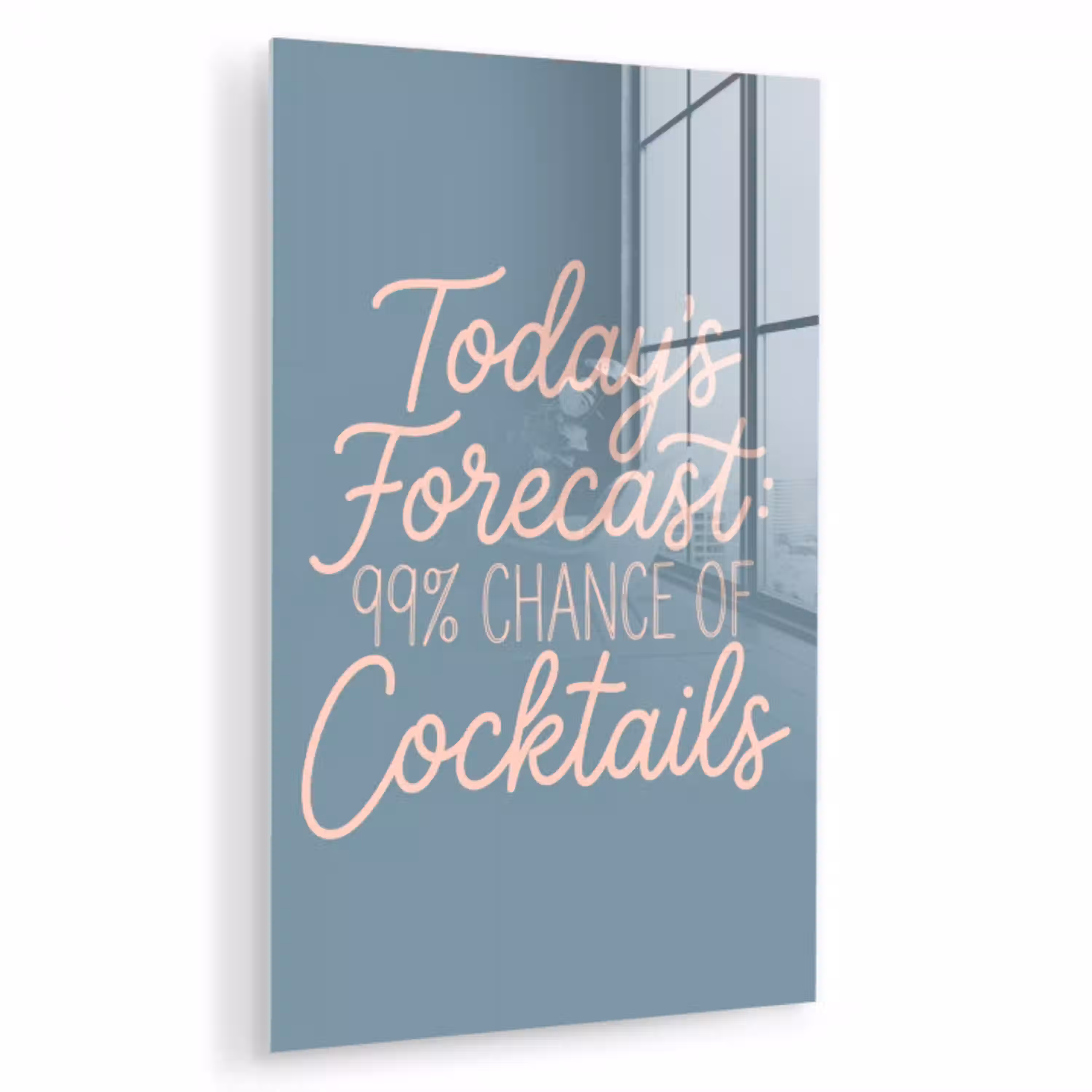 Today's Forecast - Cocktails - Blauw plexiglas 5mm klein -zzzproduct_nieuw