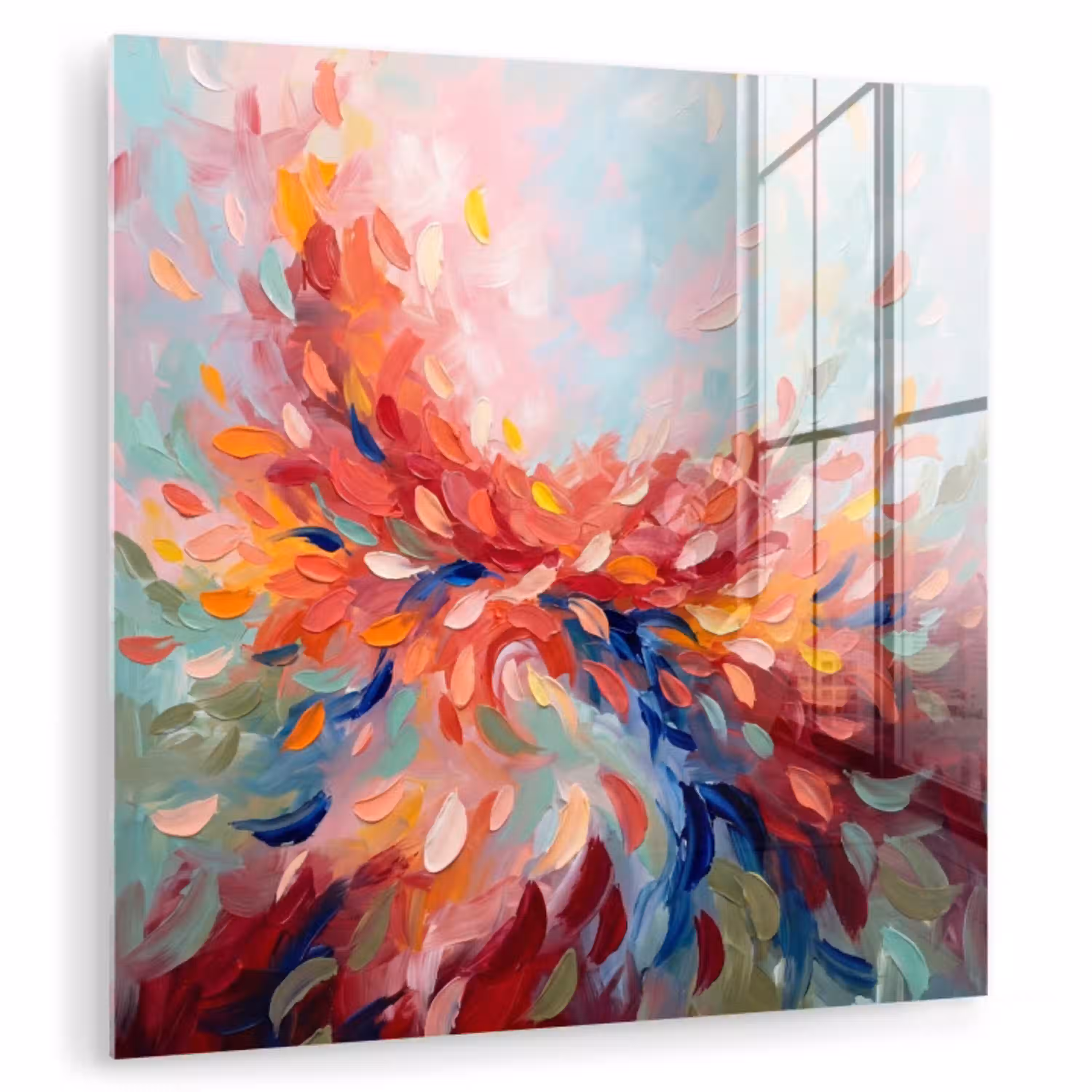 Bloemen - Abstract - Kunst - Modern plexiglas 5mm klein -zzzproduct_nieuw