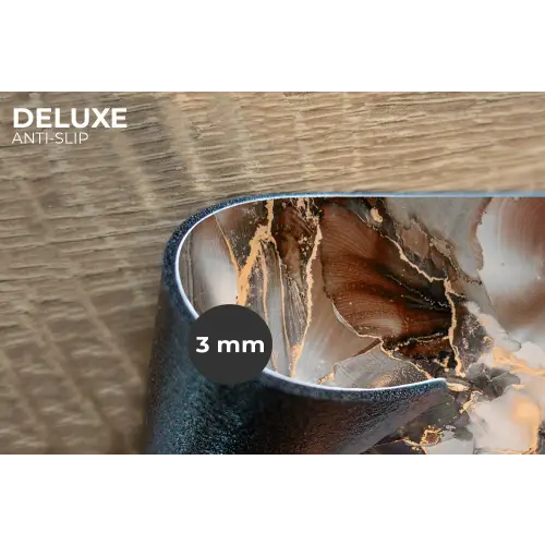 Grijs - Goud - Marmer - Marmerlook Placemat vinyl groot -closeup