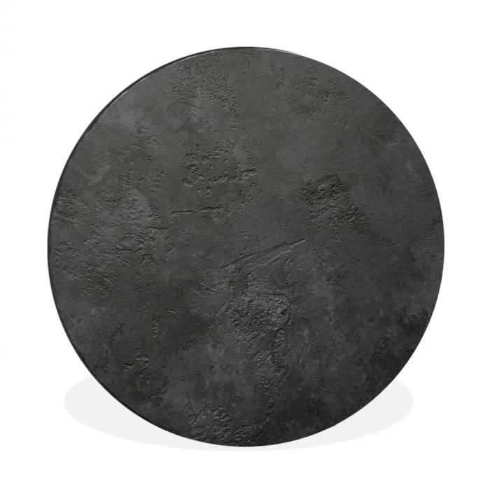 Beton - Structuur - Industrieel Wandcirkel aluminium klein -3d