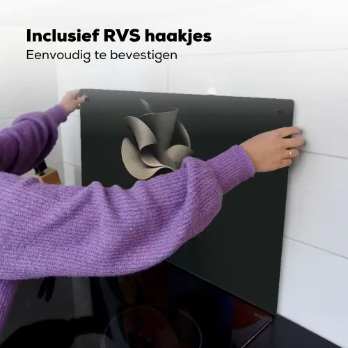 Zwarte - Hoed - Vrouw Inductie beschemer met haakjes klein -ky-ophangen-nl