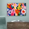 Bloemen - Kleurrijk - Stippen canvas 2cm klein -sfeer4