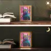 Kat - Pop art - China - Neon - Stad Light Box met kabel (Tafellamp) klein -sfeer3