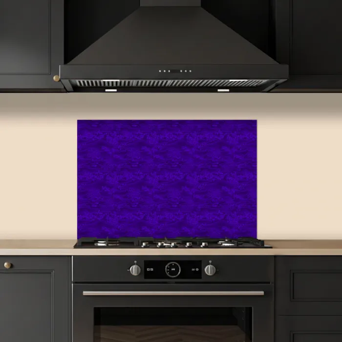 Paars - Heuvels - Bloesem keuken achterwand spatscherm klein 900 -sfeer1