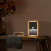 Zwanen - Hart - Zwart - Wit Light Box met kabel (Tafellamp) klein -sfeer4