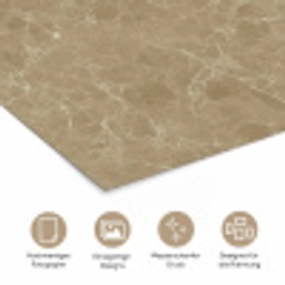 Beige - Marmer - Witte aders poster papier klein 62 -tcloseup_DE