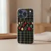 Kerstballen - Rood - Hulsttakken - Patroon Telefoonhoesje iPhone 17 Pro Max klein -sfeer2