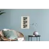 Japandi - Zwart - Decoratie - Vintage Muursticker klein -plant