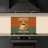 Koffie - Kop - Vintage - Quote keuken achterwand spatscherm klein -sfeer1