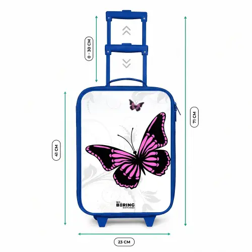 Magenta monarch Kinderkoffer - Blauw klein -productfoto_formaten
