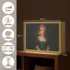 Vrouw - Portret - Kauwgombel Light Box met batterij (Wandlamp) middel -USP_websiteoverzichtNL