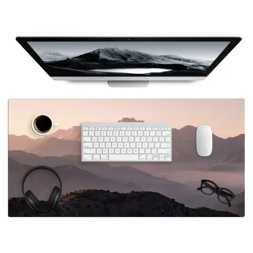 Panorama - Landschap - Bergen Muismat XXL klein -3d