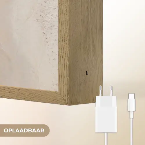 Strand - Zee - Golven Light Box met batterij (Wandlamp) middel -USP_websiteoplaadbaarNL