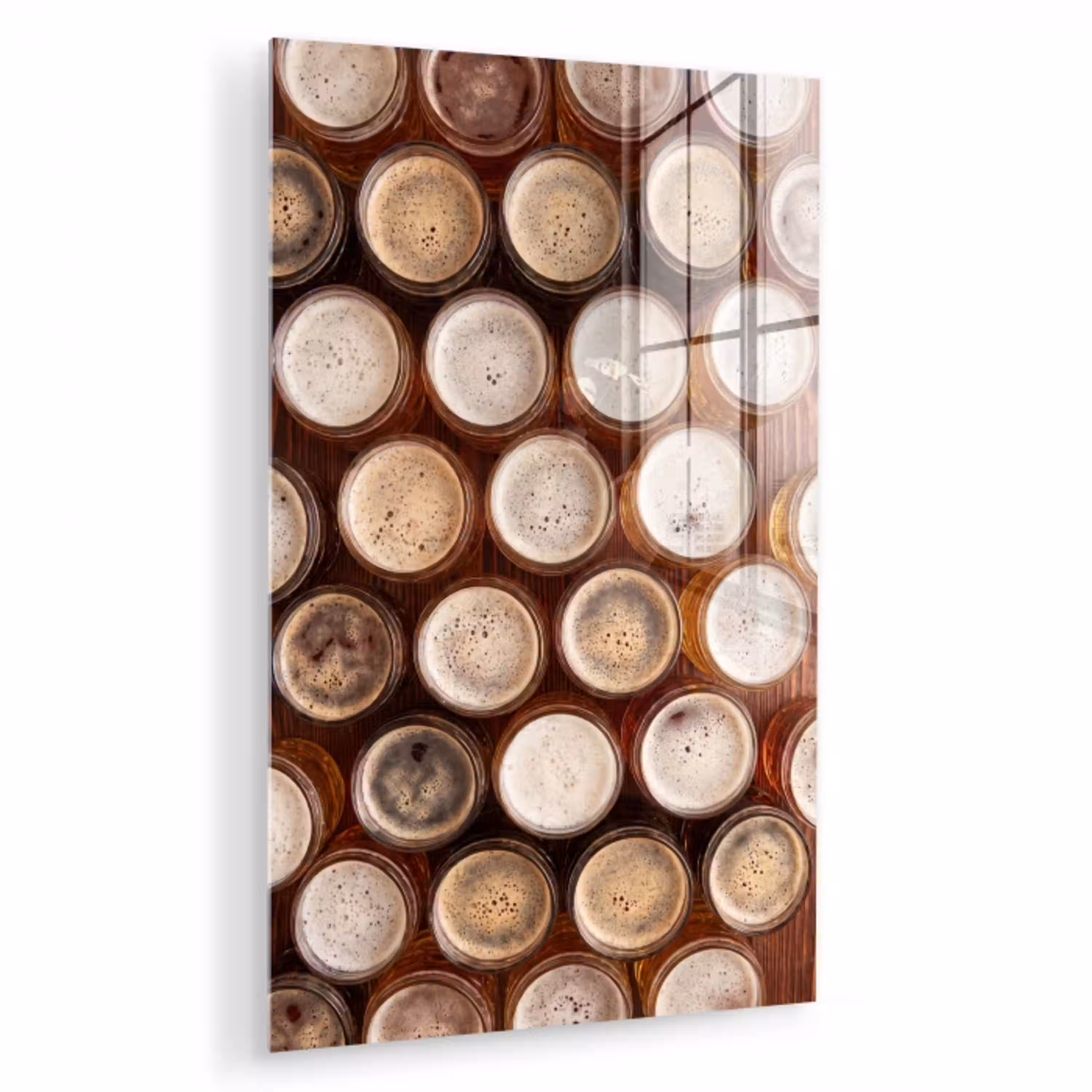 Eten - Glazen - Drank - Patroon - Bruin plexiglas 5mm klein -zzzproduct_nieuw