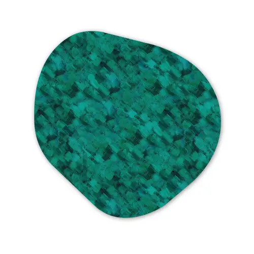 Vloeiend - Olie - Verf - Groen Wandcirkel Organisch Forex 3mm klein 629 -3d