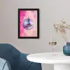 Discobal - Pink - Verf fotolijst zwart zonder passe partout klein -sfeer4