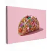 Taco - Kleurrijk - Edelstenen - Goud canvas 2cm klein -z3d