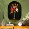 Boeket - Oranje - Gouden - vaas Wandcirkel Ovaal Glas middel -sfeer2
