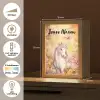 Eenhoorn - Bloemen - Vlinder - Roze Light Box met kabel (Kinderlampje) klein -USP_NL