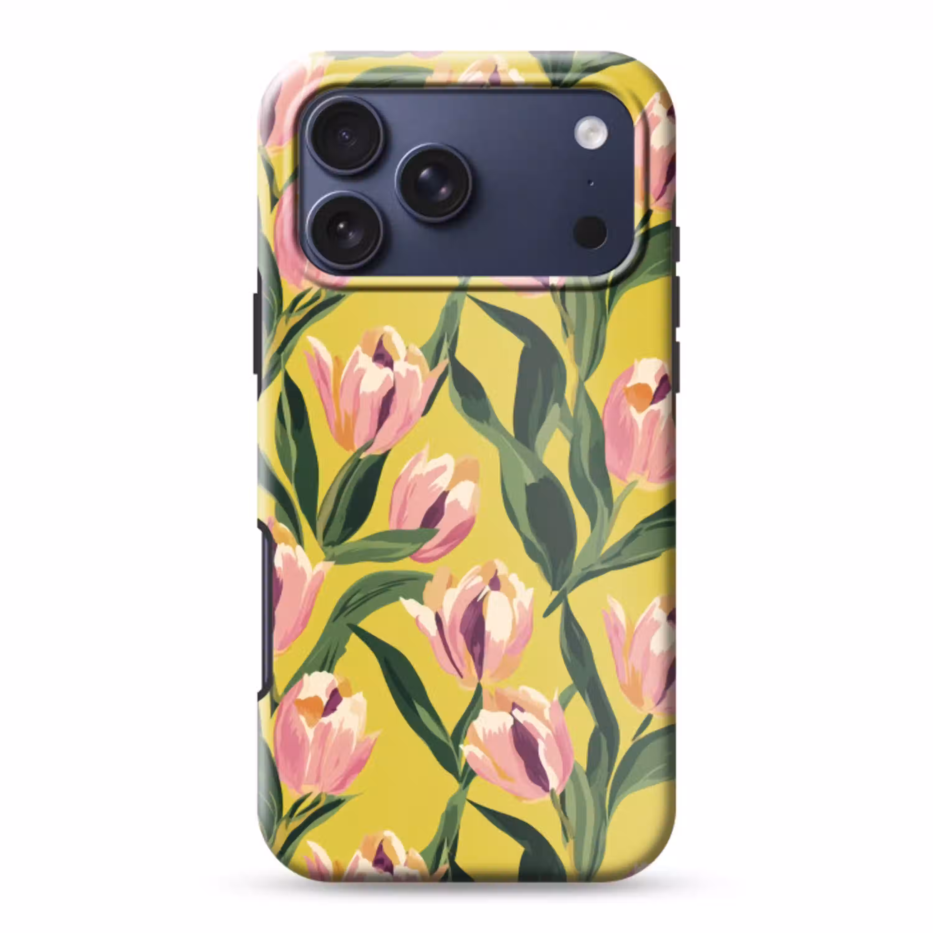 Tulpen - Botanisch - Geel Toughcase MagSafe Apple iPhone 17 Pro Max klein 1019 -3d