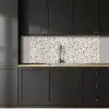 Terrazzo -  Patroon - Staal keuken achterwand 2 middel 871 -sfeer1