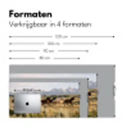 Paarden - Kudde - Bergen - Vrijheid - Wild Muismat XXL klein -sfeer5